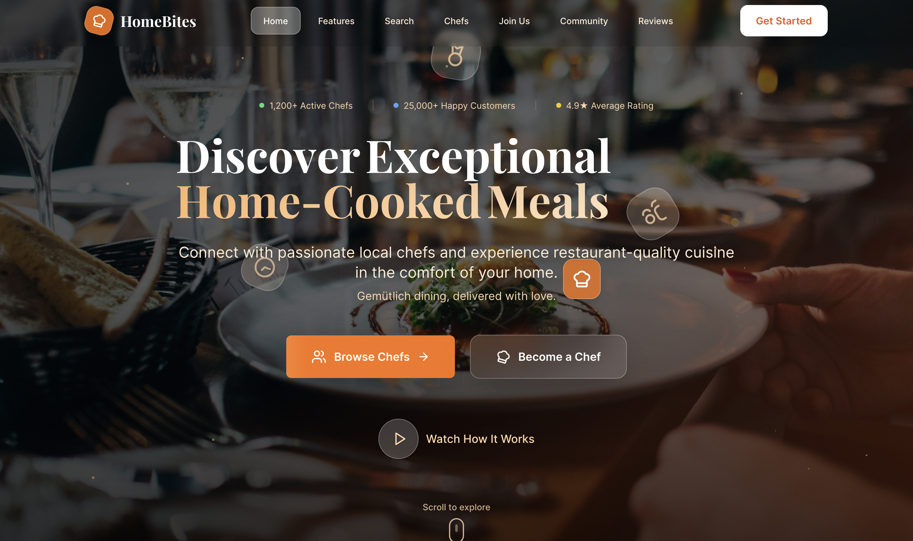 HomeBites - Chef-to-Consumer Platform